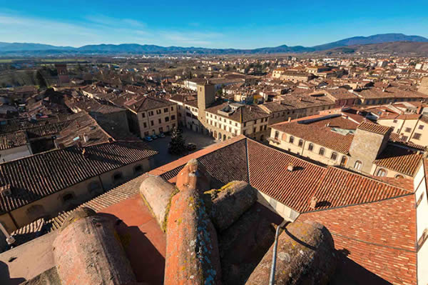 Città di Sansepolcro vista dall'alto